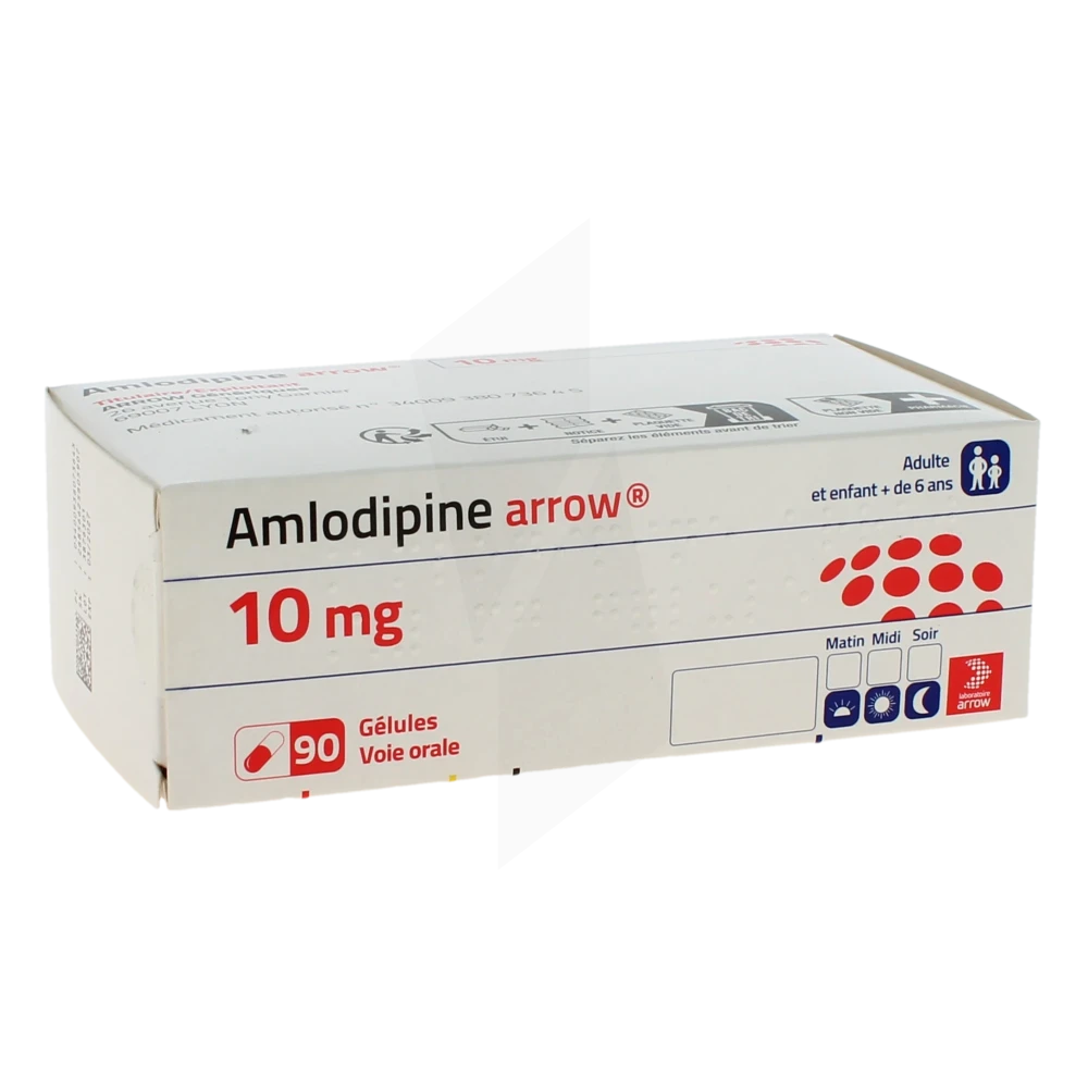 Amlodipine Arrow 10 Mg, Gélule