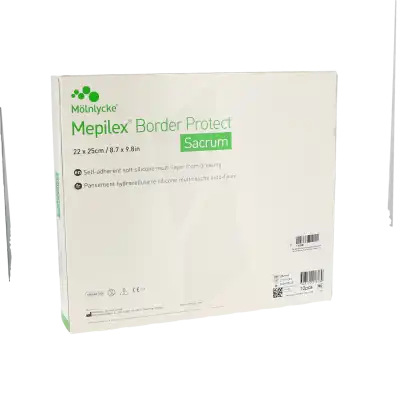 Mepilex Border Sacrum Protect Pansement hydrocellulaire siliconé 22x25cm B/10