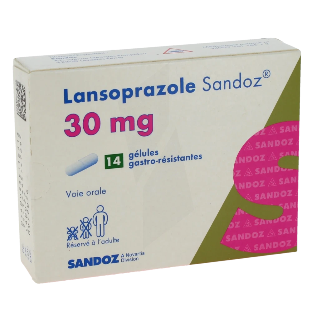 Lansoprazole Sandoz 30 Mg, Gélule Gastro-résistante