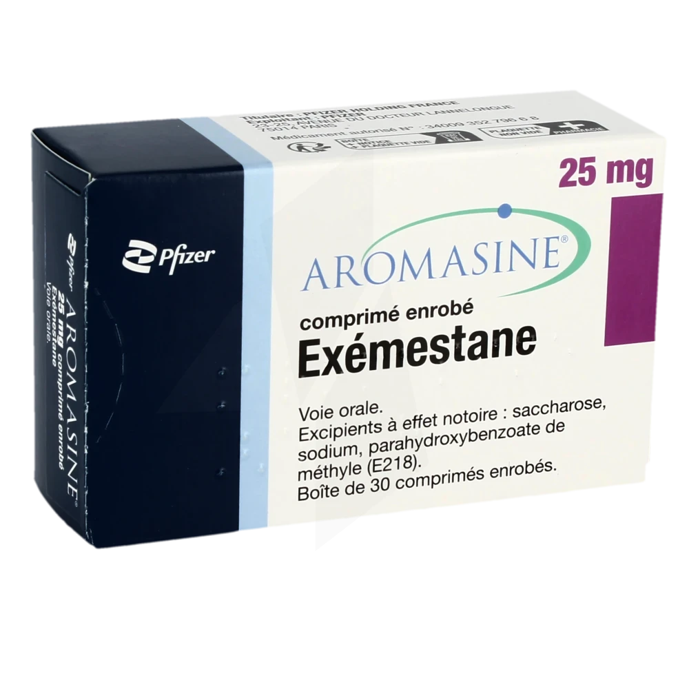 Aromasine 25 Mg, Comprimé Enrobé