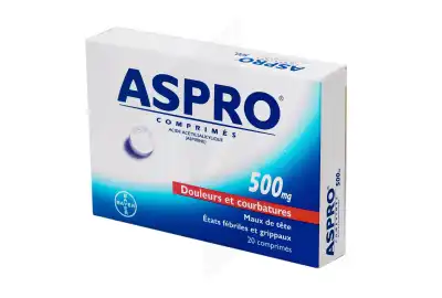 Aspro 500 Effervescent, Comprimé Effervescent à LIVRON-SUR-DROME