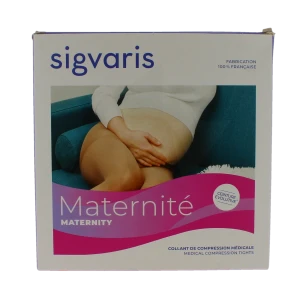 Sigvaris Maternité Collant Maternité Transparent Classe 2 Femme Noir Long L
