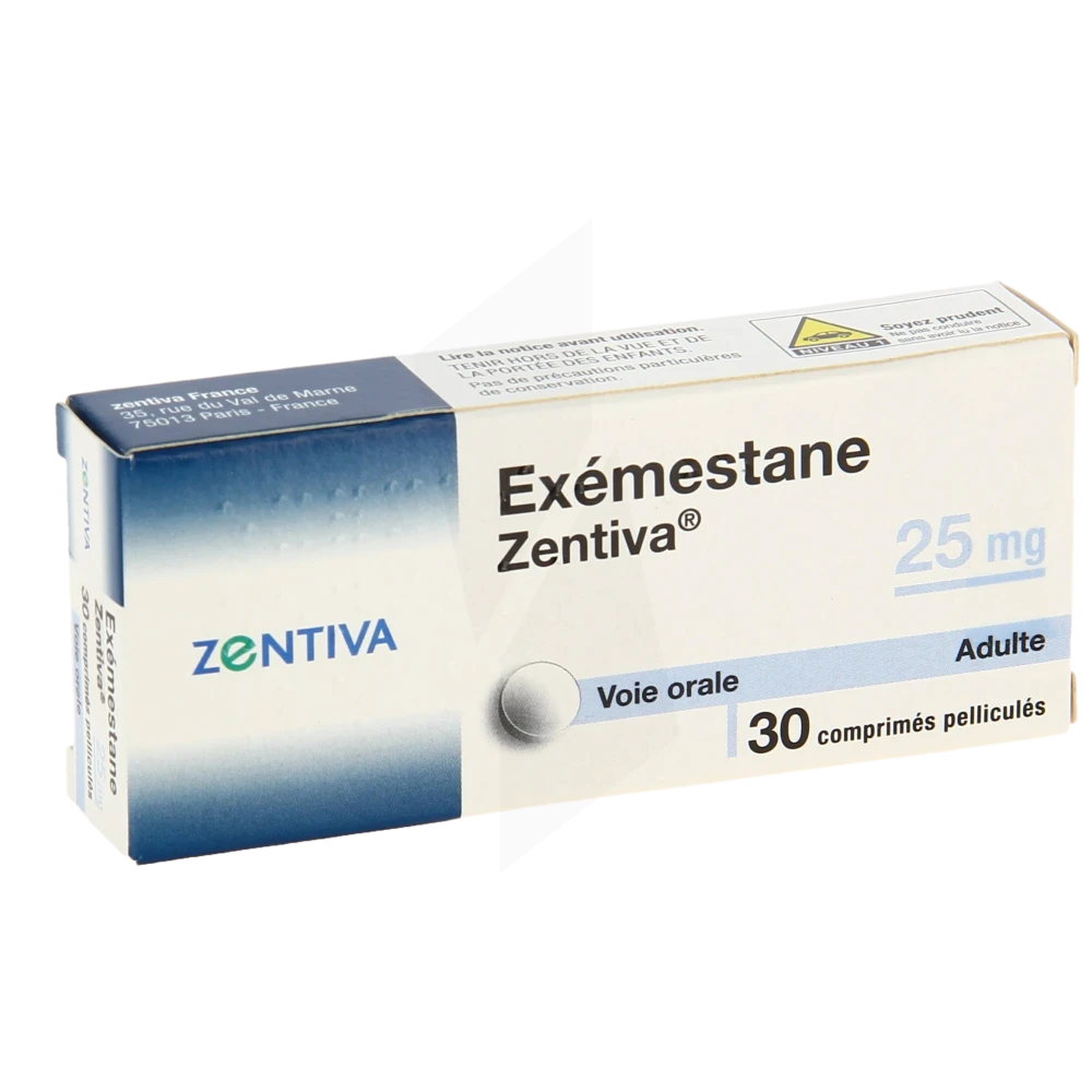 Exemestane Zentiva 25 Mg, Comprimé Pelliculé