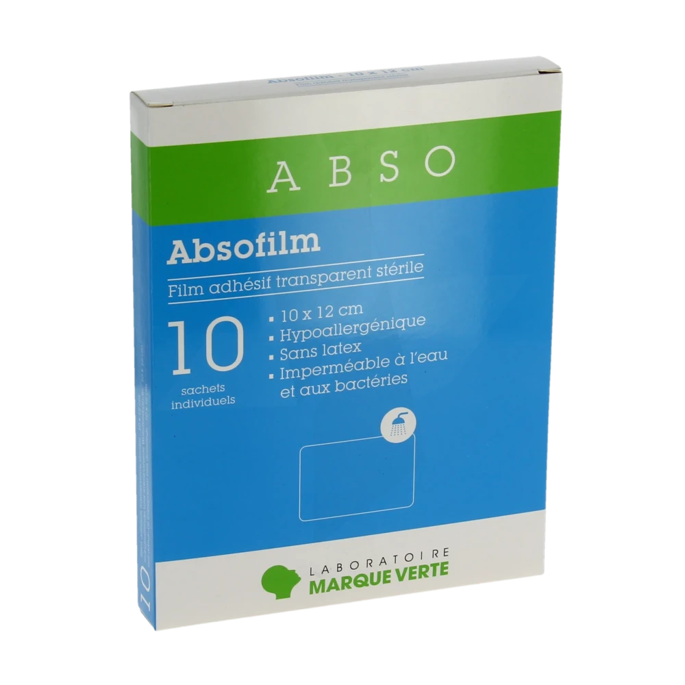 Absofilm Film Adhésif Stérile 10x12cm B/10