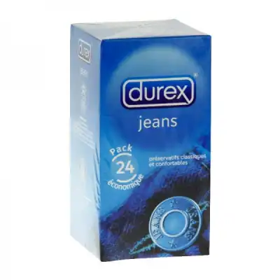 Durex Classic Jeans Préservatif Avec Réservoir B/24 à Paris