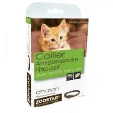 Zoostar Collier Antiparasitaire Répulsif -Chaton - 35cm