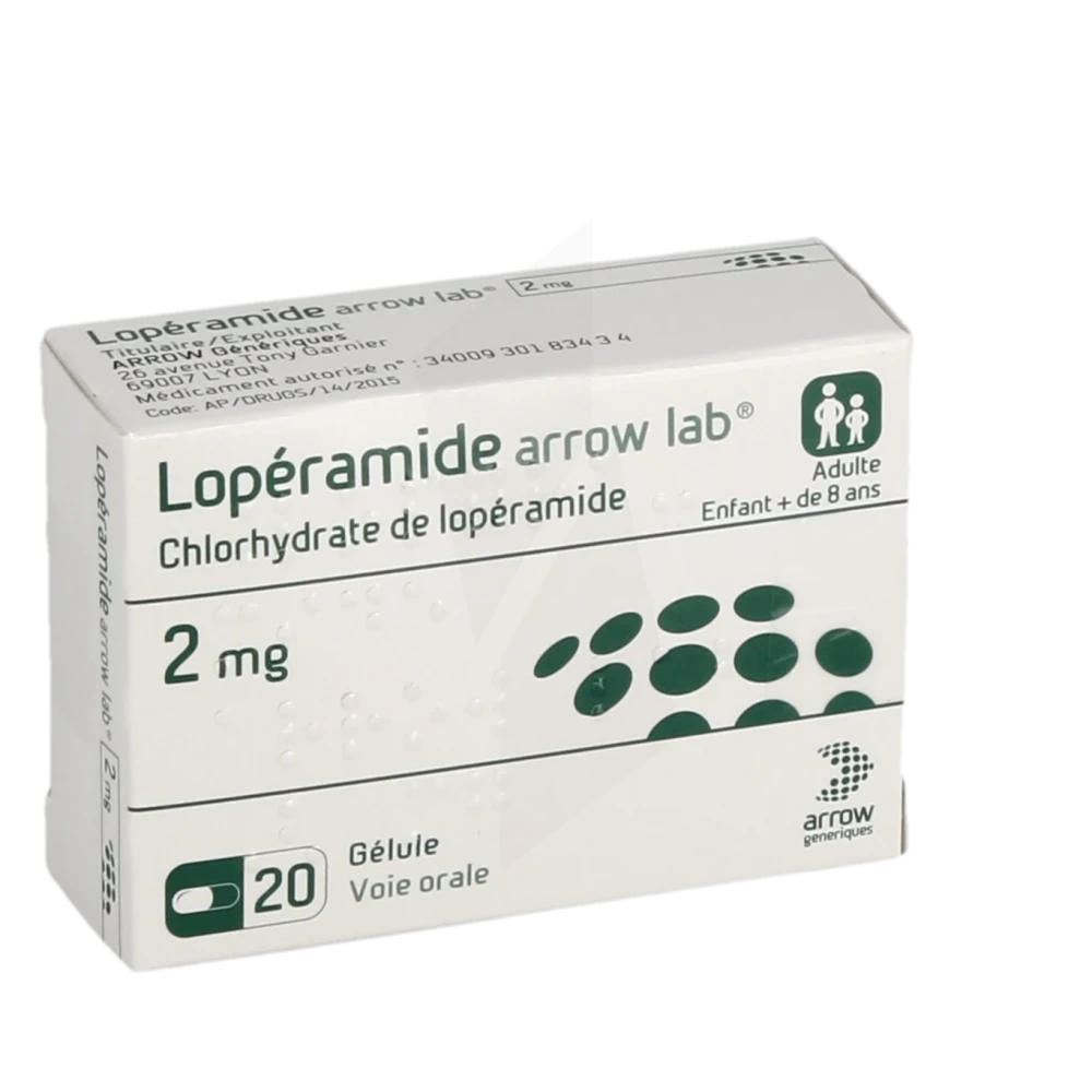 Loperamide Arrow Lab 2 Mg, Gélule