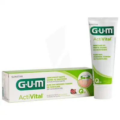 Gum Activital Gel Dentifrice Prévention T/75ml à TARBES