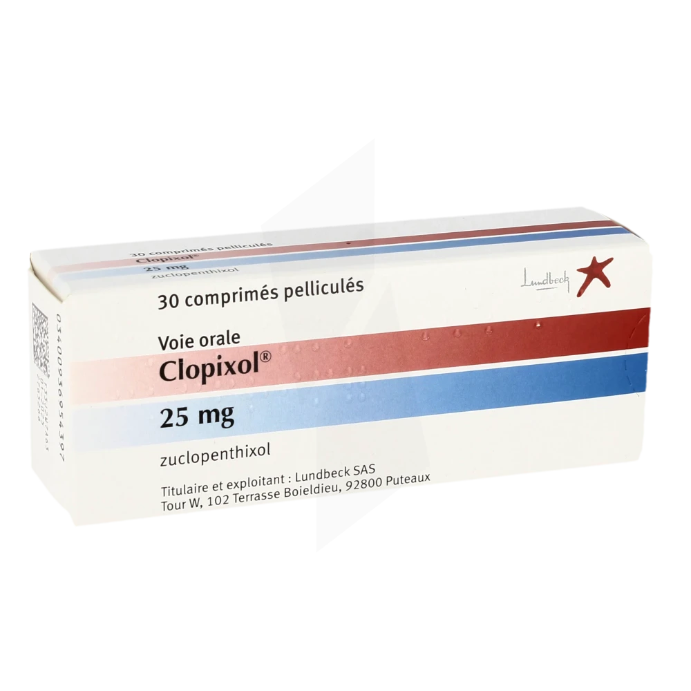 Clopixol 25 Mg, Comprimé Pelliculé