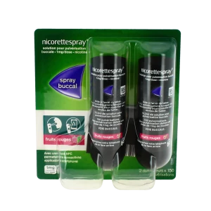 Nicorettespray Fruits Rouges 1 Mg/dose, Solution Pour Pulvérisation Buccale
