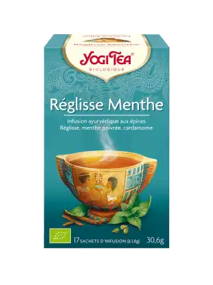 Yogi Tea Tis AyurvÉdique RÉglisse Menthe Bio 17sach/1,8g à MIRAMONT-DE-GUYENNE