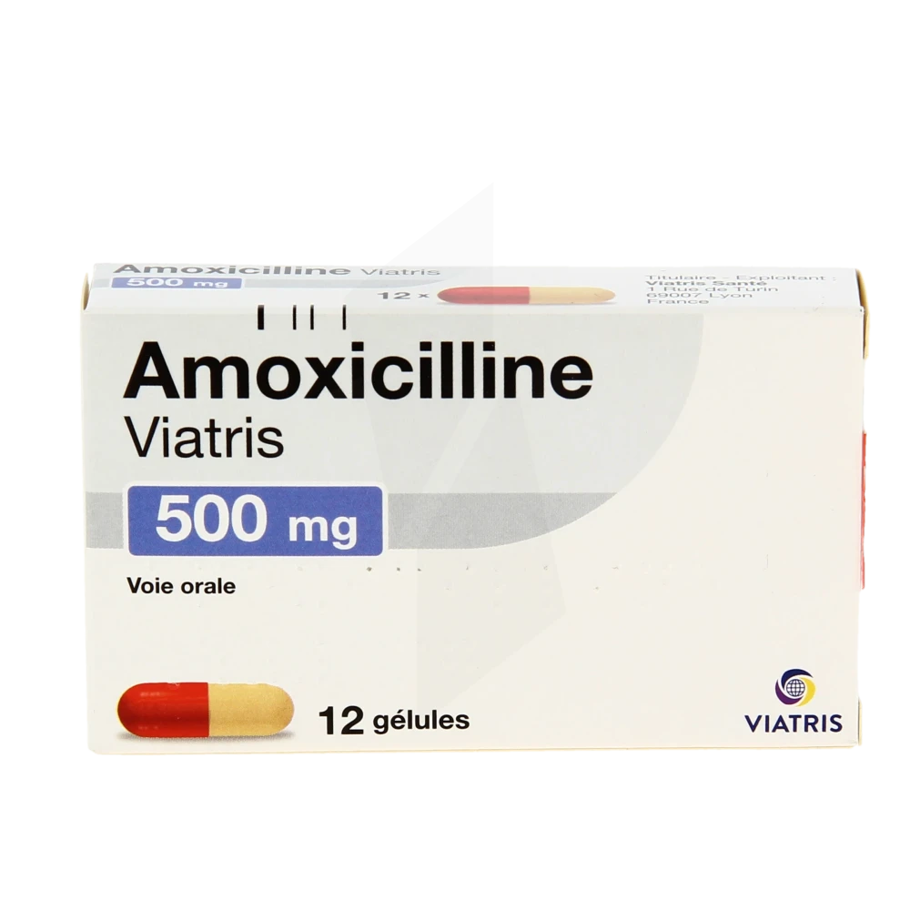 Pharmacie de la Gare - Médicament Amoxicilline Viatris 500 Mg ...