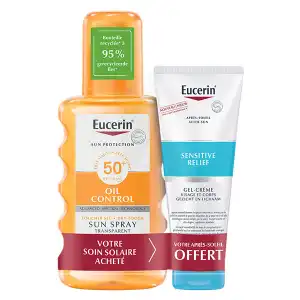 Eucerin Sun Sensitive Protect Spf50 Brume Transparente Corps Aérosol/200ml + After Sun Offert à Yvrac