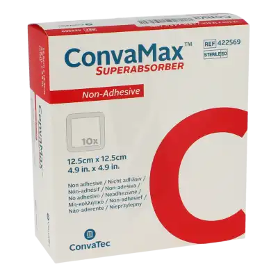Convamax Pansement Superadsorbant 12.5x12.5cm Non Adhésif B/10 à MARSEILLE