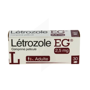 Letrozole Eg 2,5 Mg, Comprimé Pelliculé