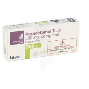 Paracetamol Teva 500 Mg, Comprimé