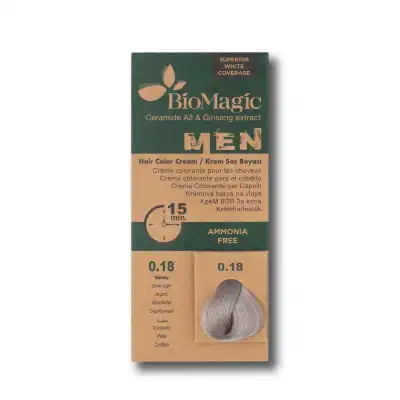LCDT Biomagic Men Hair Color Cream Kit Argent 0.18