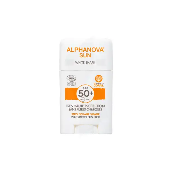 Alphanova Sun Bio Spf50+ Stick Visage Blanc 12g