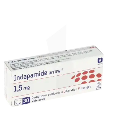 Indapamide Arrow 1,5 Mg, Comprimé Pelliculé à Libération Prolongée à CUISERY