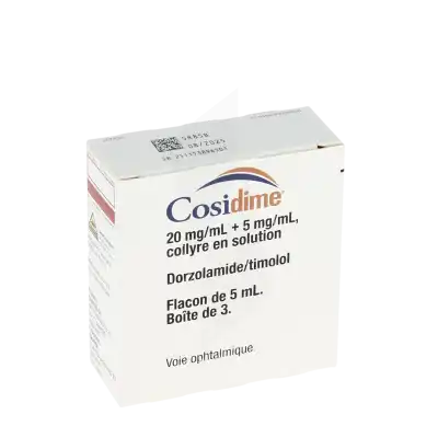 Cosidime 20 Mg/ml + 5 Mg/ml, Collyre En Solution à BRUGES