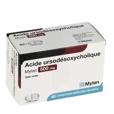 Acide Ursodesoxycholique Viatris 500 Mg, Comprimé Pelliculé Sécable à SAINT-SAENS