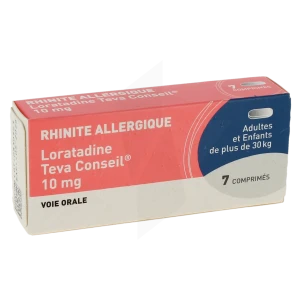 Loratadine Teva Conseil 10 Mg, Comprimé