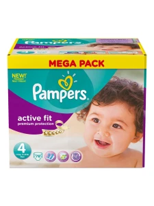 Pampers Couches Active Fit Taille 4 7-18 Kg X 78