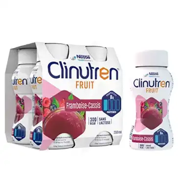 Clinutren Fruit Nutriment Framboise Cassis 24 Bouteilles/200ml à SAINT-SAENS