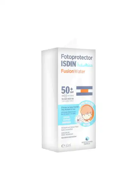 Fotoprotector Pediatrics Fusion Water 50+ Crème Transparente Fl/50ml