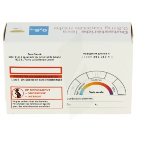 Dutasteride Teva 0,5 Mg, Capsule Molle