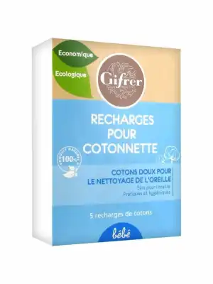Gifrer Cotonnette Coton Doux Nettoyage Oreille Bébé Recharge/150 à SAINT-SAENS