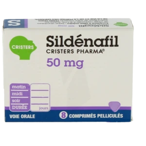 Sildenafil Cristers Pharma 50 Mg, Comprimé Pelliculé