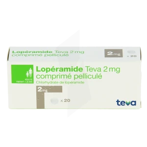 Loperamide Teva 2 Mg, Comprimé Pelliculé