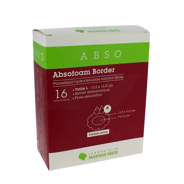 Absofoam Border Ovale Pans L 13,5x16,5cm B/16
