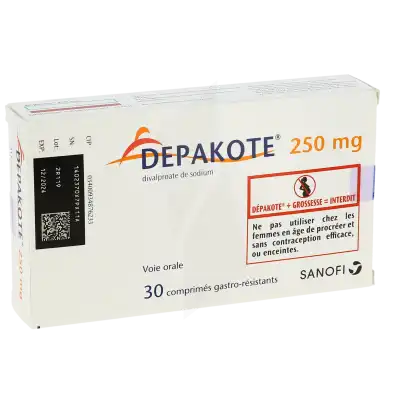 Depakote 250 Mg, Comprimé Gastro-résistant à CHAMPAGNOLE