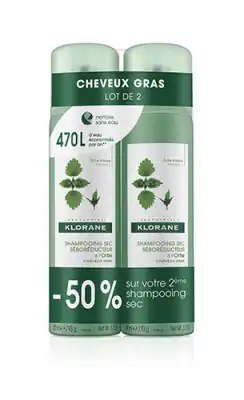Klorane Capillaires Ortie Shampooing Sec Ortie 2spray/150ml à Bordeaux