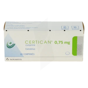 Certican 0,75 Mg, Comprimé