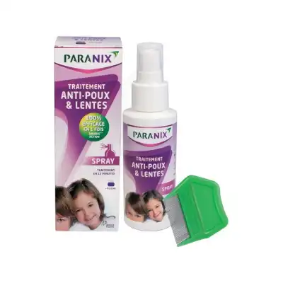 Paranix Solution Antipoux Huiles Essentielles 100ml+peigne