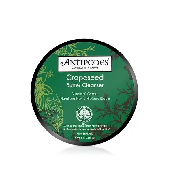 Antipodes Grapeseed - Beurre Nettoyant Aux Extraits De PÉpins De Raisin - 75 Gr