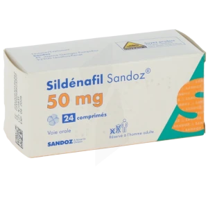 Sildenafil Sandoz 50 Mg, Comprimé