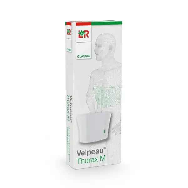 Velpeau Classic Thorax Ceinture Lombaire Homme Blanc Taille 2 Hauteur 24cm
