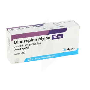 Olanzapine Mylan 10 Mg, Comprimé Pelliculé