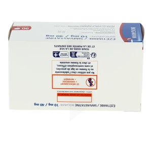 Ezetimibe/simvastatine Biogaran 10 Mg/40 Mg, Comprimé