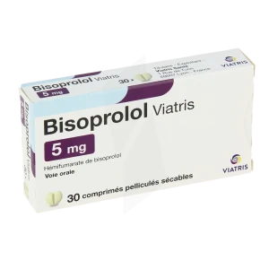Bisoprolol Viatris 5 Mg, Comprimé Pelliculé Sécable