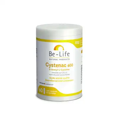 Be-life Cystenac 600 Gélules B/60 à MONTEUX