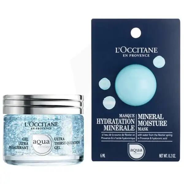 L'occitane En Provence Aqua Reotier Duo Hydratant Masque Et Gel Coffret