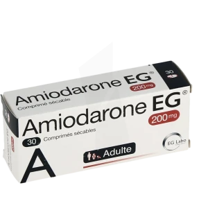 Amiodarone Eg 200 Mg, Comprimé Sécable