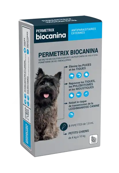 Biocanina Permetrix Pipette Antiparasitaire Petit Chien B/3