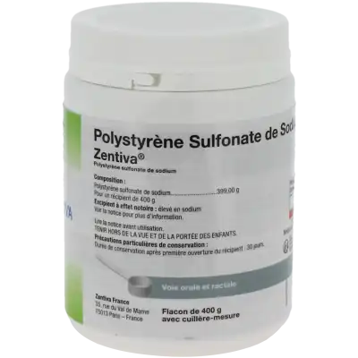 Polystyrene Sulfonate De Sodium Zentiva 400 G, Poudre Pour Suspension Orale Et Rectale à Bordeaux