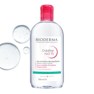 Bioderma Créaline H2o Ts Eau Micellaire Démaquillante Peau Très Sèche 500ml